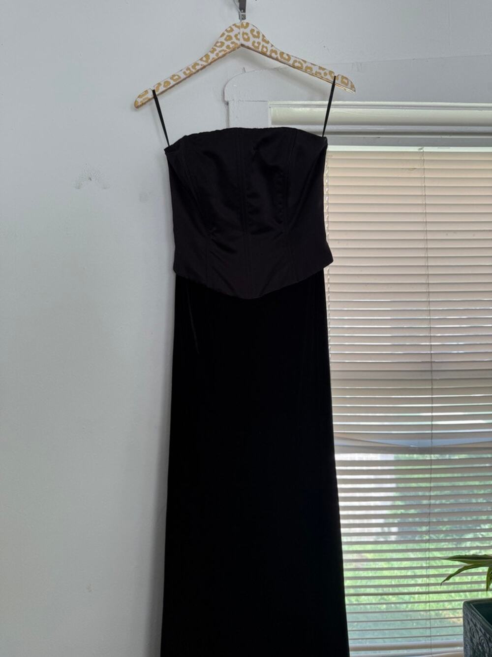 Jessica McClintock X Gunne Sax Black Corset Top Strapless Dress | Size 5